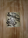 Wooden Art, Quotes, Lotus Flower