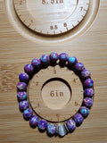 6" Galaxy Sea Sediment Jasper Elastic Bracelet